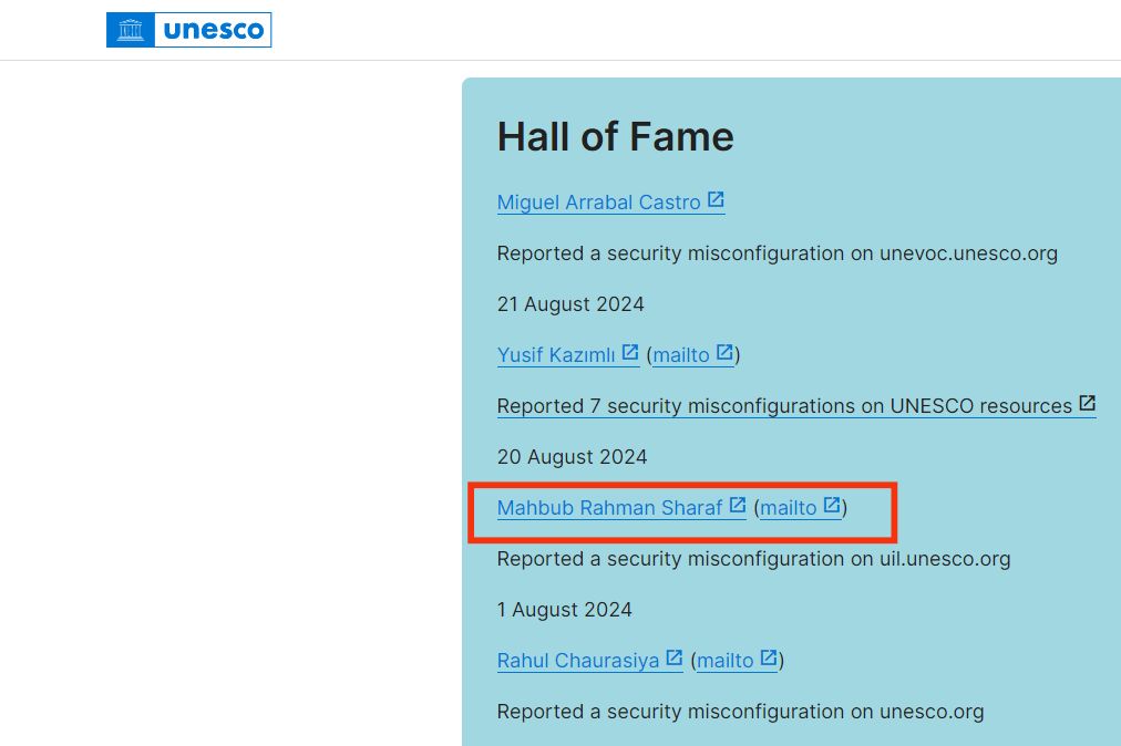 UNESCO Hall of Fame